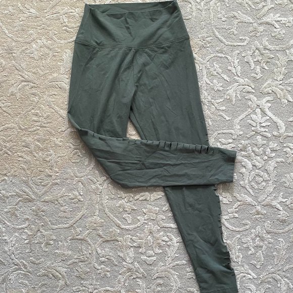 aerie Pants - ✨AERIE High Waisted Leggings Olive Green M EUC!